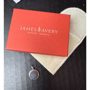 James Avery Engravable Circle Round Disc Charm Sterling Silver 925